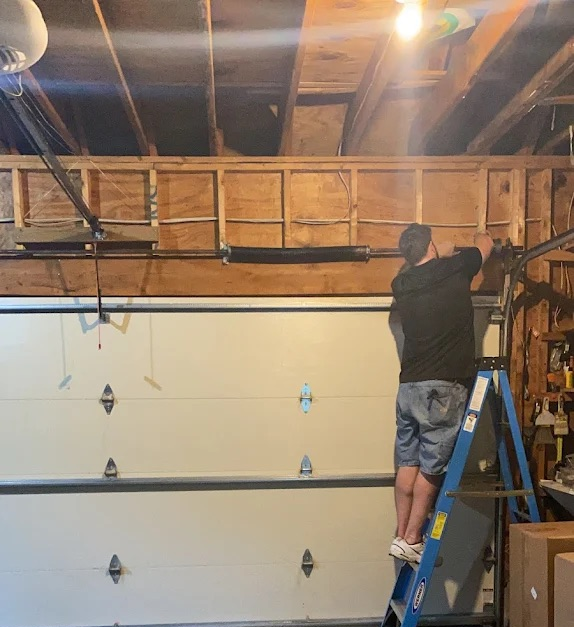 Garage door repair process